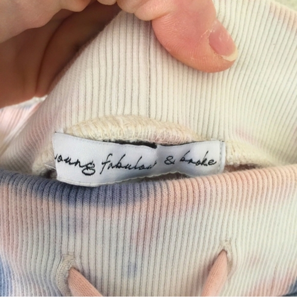 💕YF&B cotton tye dye raw edge drawstring skirt - Picture 4 of 7